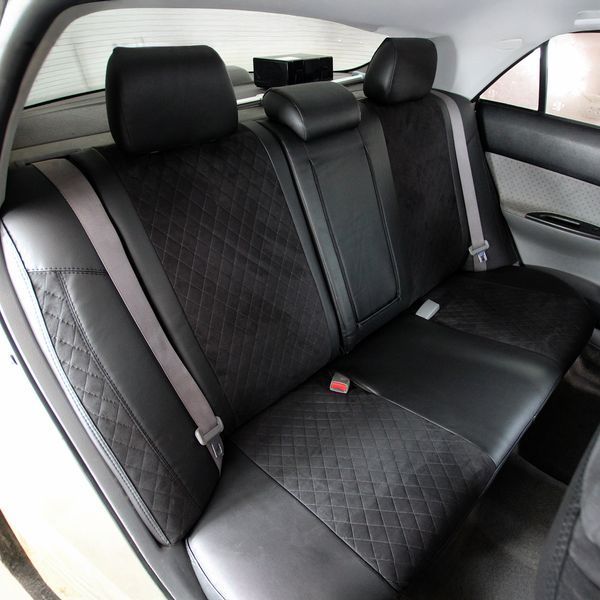 Чохли на сидіння BMW X5 2013 - 2018 III (F15) Позашляховик, 5д EMC-Elegant Eco Lazer + Antara 2020 R EMC-ELAR001-682-1 фото