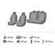 Чохли на сидіння BMW 1 Series 2011 - 2015 II (F20\F21) Хетчбек, 5д (F20) EMC-Elegant Vip Elite EMC-VP001-971-1 фото 2