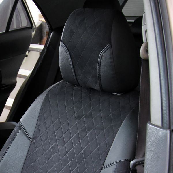 Чохли на сидіння Chery S21 2006 - 2010 Ліфтбек, 5д EMC-Elegant Eco Lazer + Antara 2020 R EMC-ELAR001-041-2 фото