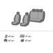 Чохли на сидіння Mitsubishi Colt 2002 - 2008 Z20\Z30 Хетчбек, 3д EMC-Elegant Eco Sport EMC-ES001-554-1 фото 2